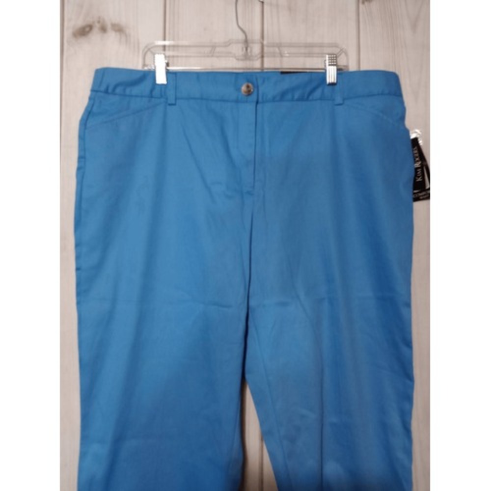 Kim Rogers Womens Blue Comfort‎ Waist Capri Pants Size 18 New With Tags - Picture 3 of 8